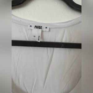 Paige white tank top size medium